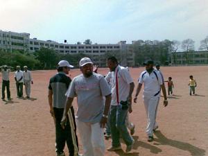 The Dhonijwalas jubliant after their victory in the first round against Burhani Badshahs.